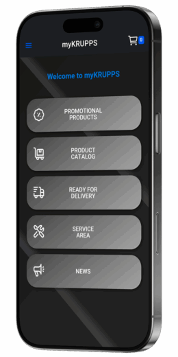Schermata Home myKRUPPS